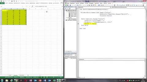 0023. Excel VBA: Einen Bereich versteckt anlegen