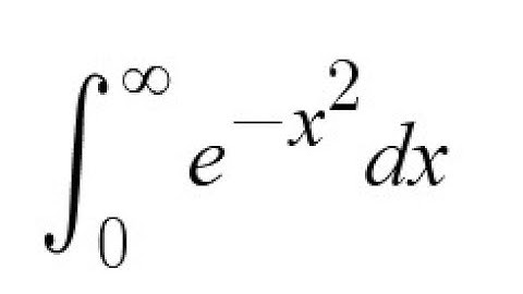 Feynman integration example 9 - The Gaussian Integral - Lecture