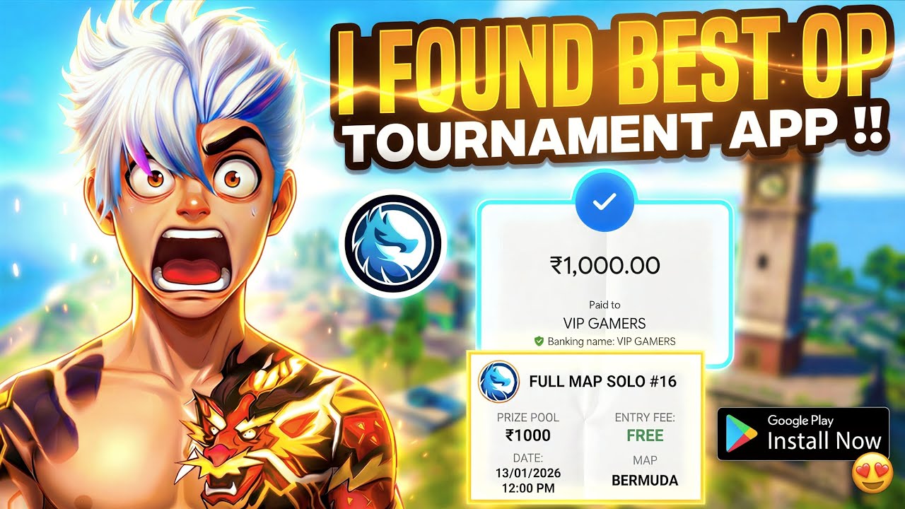 🤑 Rewards Battle – Free Fire Esports Tournament App 🔥 | Play & Win Rewards 