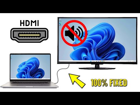 Fix No Sound on TV when connected to Laptop with HDMI in Windows 11 / 10 - How To Solve hdmi Sound 🔊
