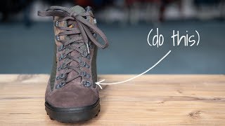 How to Lace Walking Boots for Bunions