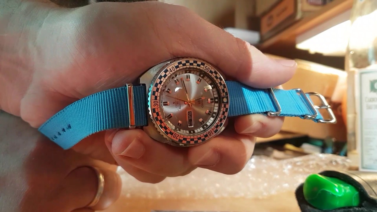 Seiko rally sports diver unboxing. 6119-7173 - YouTube