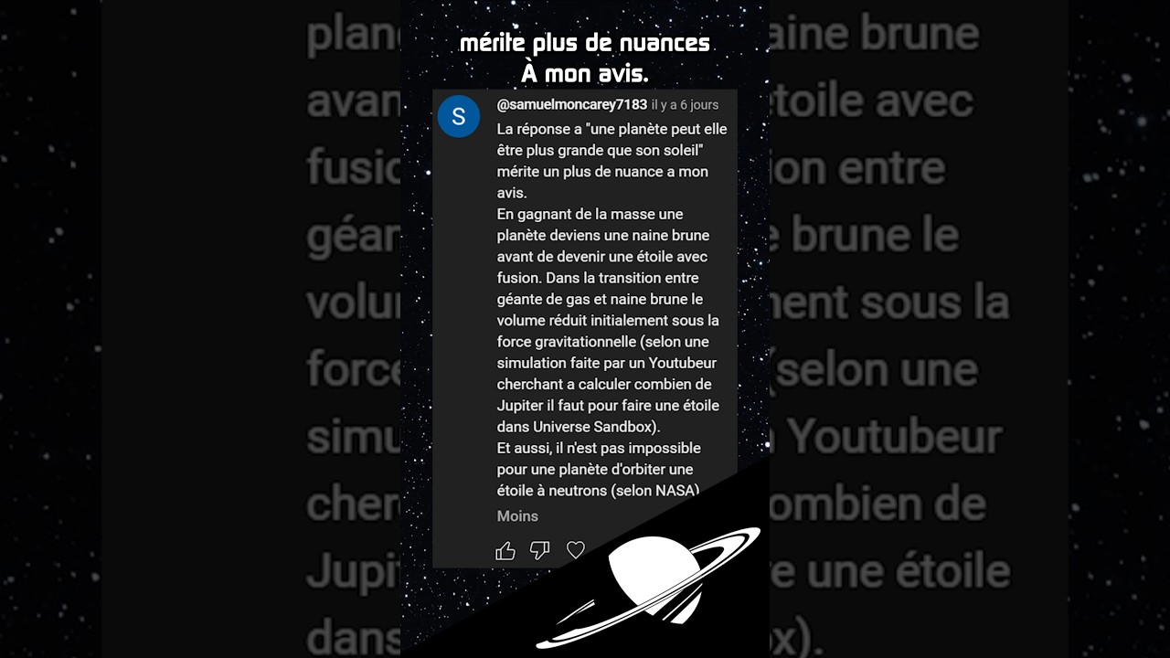 Une étoile qui tourne autour d'une planète ?