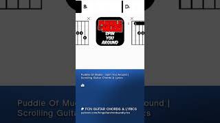Puddle Of Mudd - Spin You Around | Scrolling Guitar Chords & Lyrics  #rock  #guitarlesson  #music