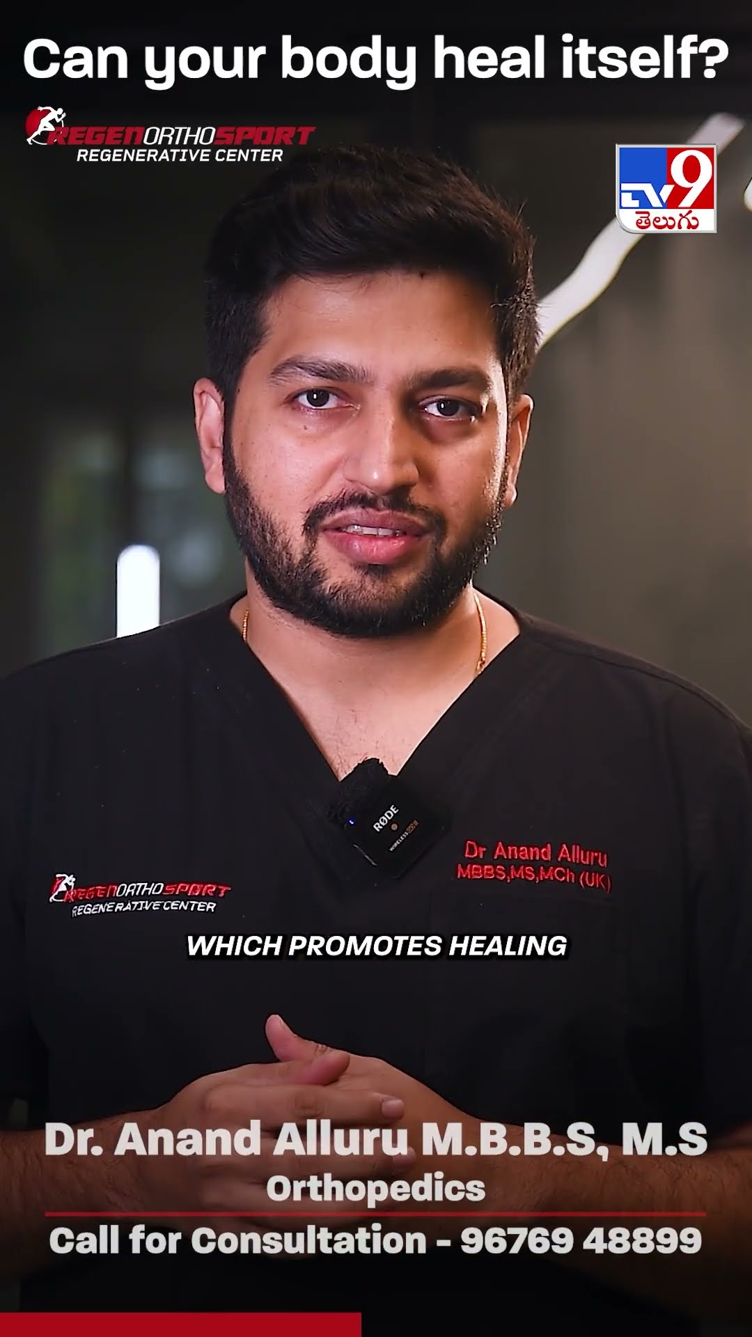 Stem Cells \u0026 Healing at RegenOrthoSport -TV9
