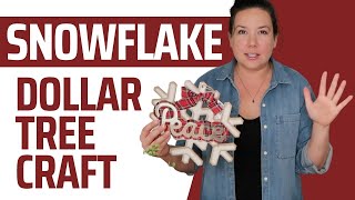 Dollar Tree Jumbo Snowflake Ornaments