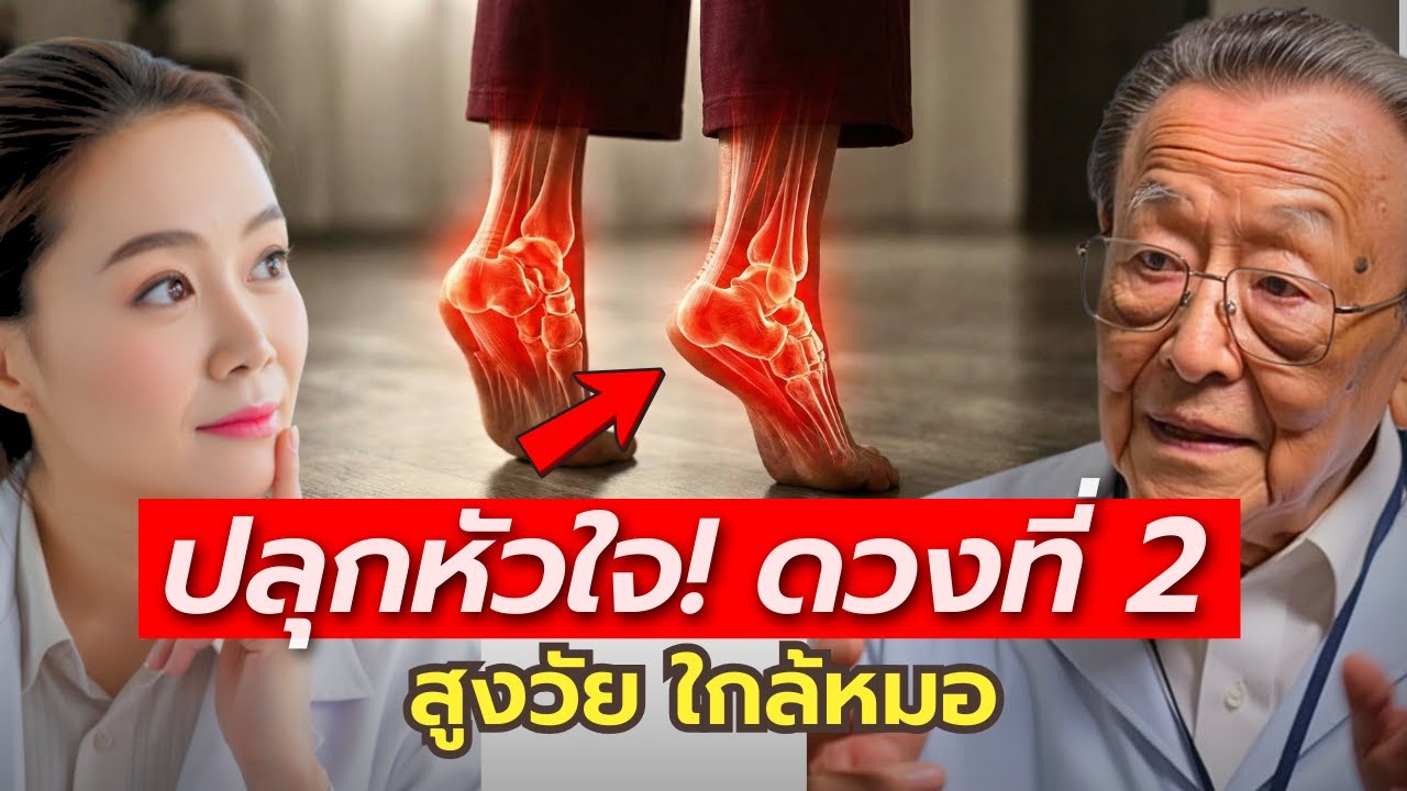 หมอญี่ปุ่นแนะวิธี 'เขย่งส้นเท้า' 3 นาที — ปลุกหัวใจดวงที่ 2 ให้เลือดลมพุ่ง | สูงวัยใกล้หมอ
