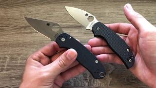 Spyderco Para 3 vs Sage 5 Knife Comparison