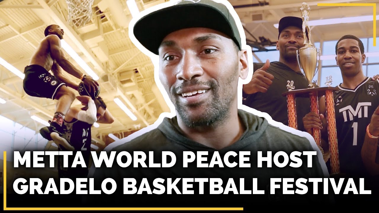 Metta World Peace Host Celebrity Basketball Festival - YouTube