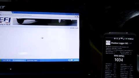 Megasquirt, Microsquirt wireless Shadow Logger demo