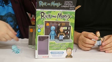 McFarlane Toys "Rick and Morty" Smith Garage Rack Construction Set Review