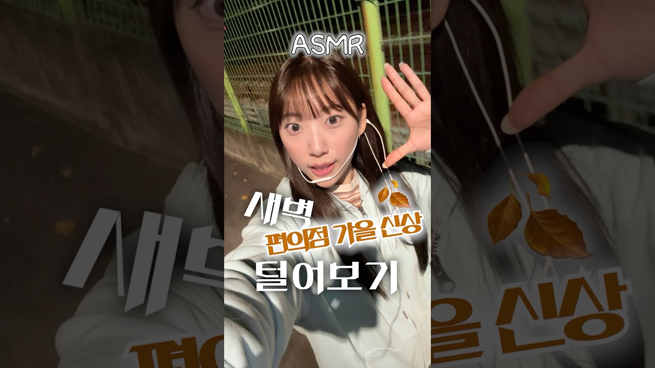 [ASMR]새벽에 가을st 간식 털어보좌🌙✨