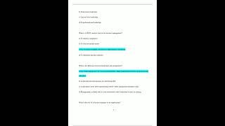 Business Management Final Review  Part 1 Questions and Answers Already Passed1485