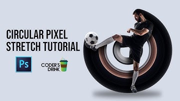 How to Create CIRCULAR  PIXEL STRETCH Effect in Photoshop | Photoshop Tutorials