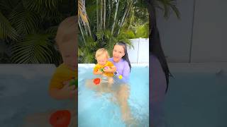 রাজু ও ইয়ামি কিভাবে নকল Swimming Pool তৈরি করলো😍🐸#short #funny #funnyvideo‌