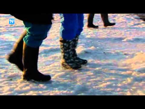 Winterwadloop op bevroren Waddenzee   Video   Nieuwsuur nl