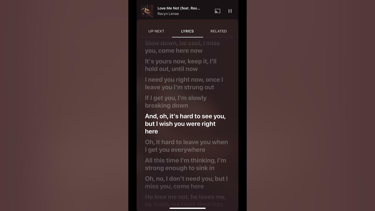 Love me not lyrics ❤️ | #itsautumn #fypviralシ #edit #capcut #viral #tiktok #lovemenot #lyrics #fyp