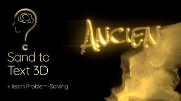 Text from Sand in 3D and learning Problem-Solving in Fusion / DaVinci Resolve Tutorial