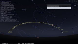 Как строить эфемериды в Stellarium