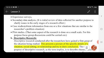 STA630 Research Method|| Lecture #3 || Classification of research