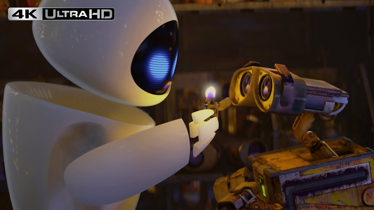 WALL E Meets Eva  WALL E 4K HDR