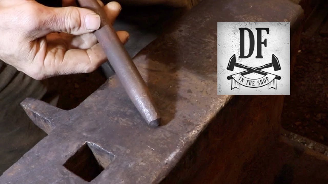 A Blacksmith's Center Punch DF In The Shop YouTube