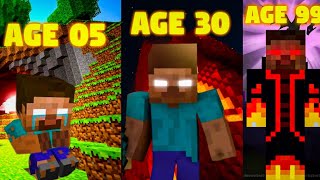 Surviving 99 years as a herobrine in minecraft || 99 years as a herobrine || herobrine.