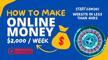 Start online gaming website within 4hrs and make 2,000 USD per week