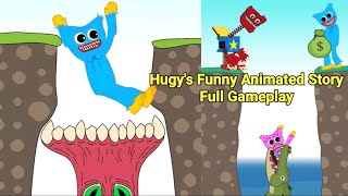 Hugy's Funny Animated Story Full Gameplay | All Level 1-30