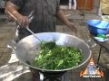 Thai Street Vendor Prepares Pad Pak Boong