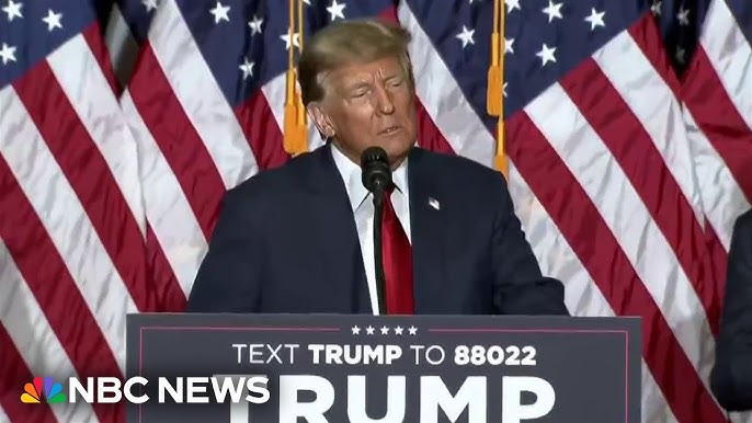 Trump Speaks After Being Projected To Win Iowa Caucus