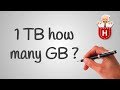 1 TB how many GB