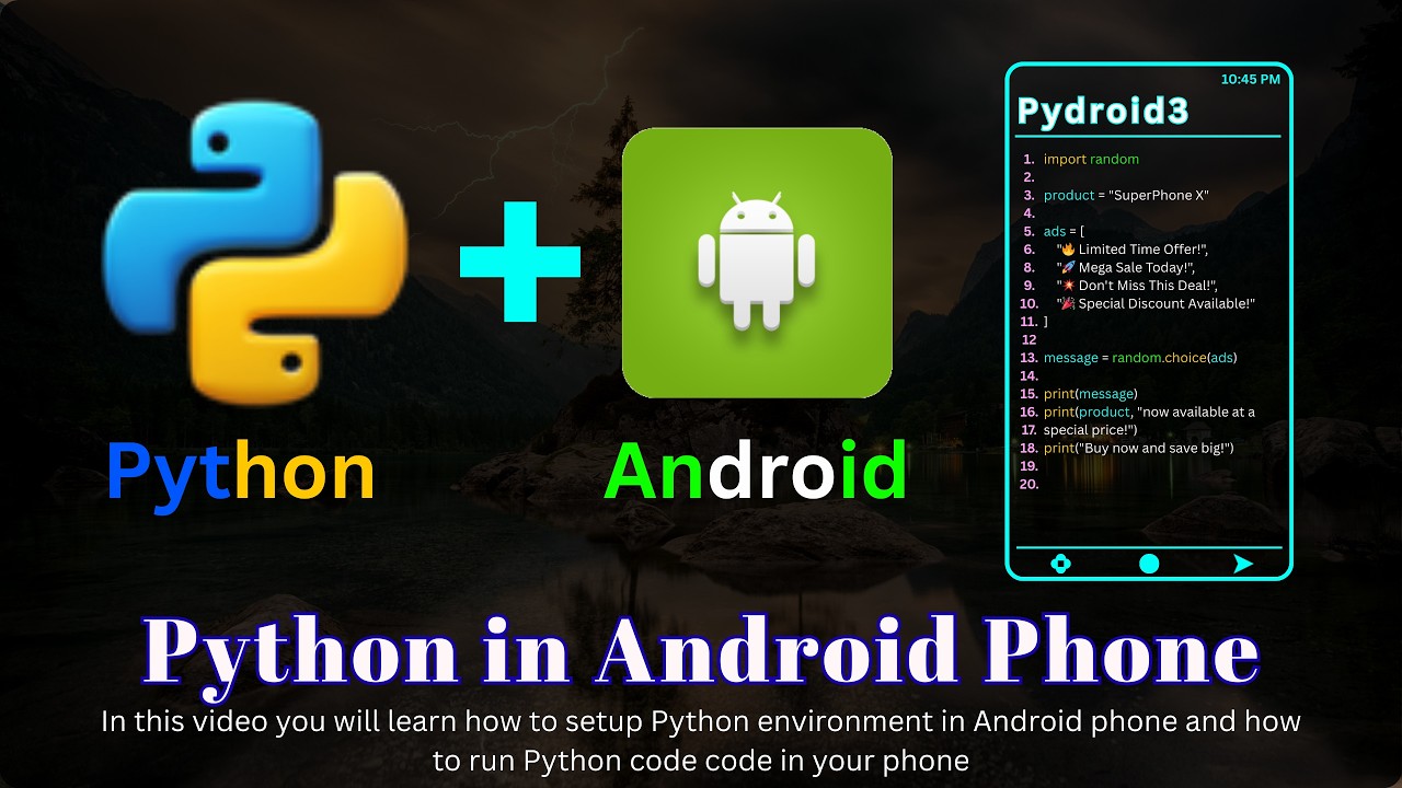 Run Python Code in Android Phone | Python Coding by Android Phone - YouTube