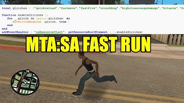 MTA SA - Fast Run Hack [READ DESCRIPTION]