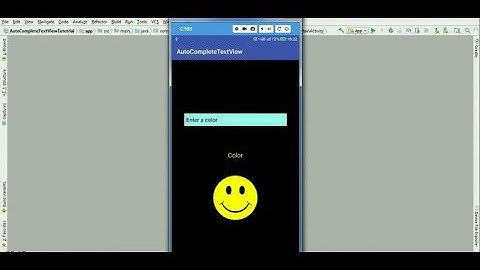 AutoCompleteTextView in Android