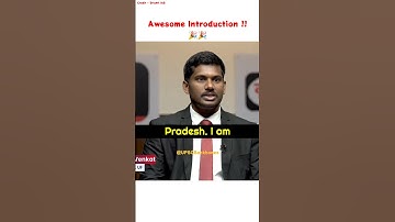 Awesome Introduction ? 🔥 | UPSC Backbone | Upsc Interview | Banna Venkatesh | #shorts