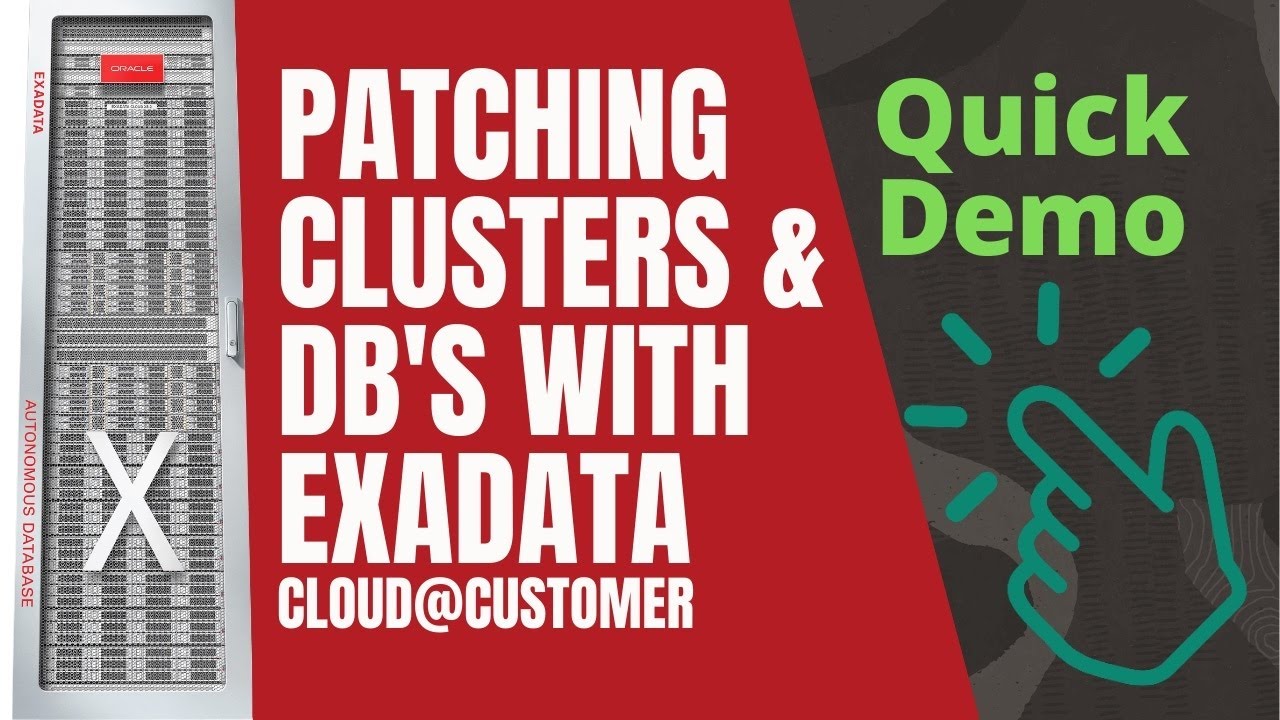 ExaCC: Patch Exadata Cloud @ Customer virtual cluster and databases