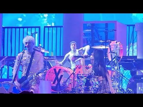 Machine Gun Kelly, Halsey, and Travis Barker - Forget Me Too live at Bud Light Super Bowl Music Fest