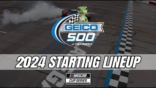 2024 Geico 500 at TALLADEGA | STARTING LINEUP