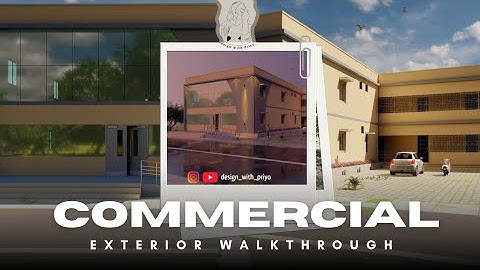 Our Commercial project Walkthrough video and Render Image  #sketchup #exteriordesign #commercial 