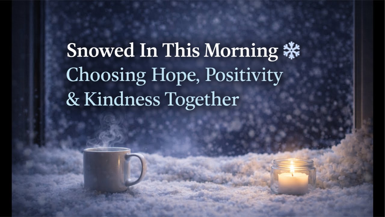 Snowed In This Morning ❄️ | Choosing Hope, Positivity & Kindness Together