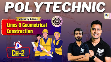 Engineering Drawing 1st Semester | Lines & Geometrical Construction | Chapter-2, Lec-3 | #bteup