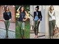 Pantalones verde Militar para Mujer 2018