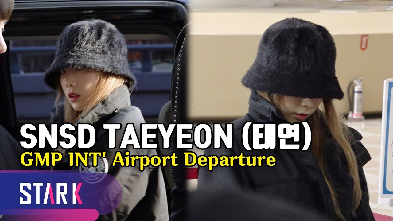 SNSD TAEYEON, 20191126_GMP INT' Airport Departure (태연 출국, '조심히 다녀와요')