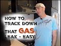 How to track down a small gas leak