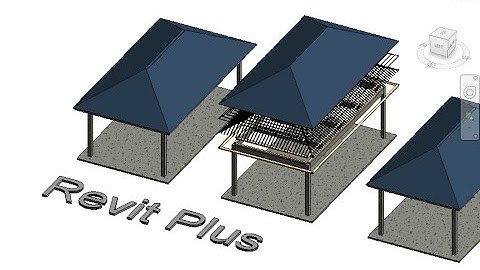 Hướng dẫn tạo hệ kết cấu mái lợp ngói với công cụ Sloped Glazing. Revit Plus