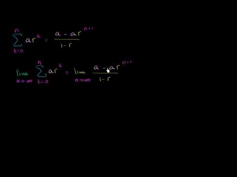 Video: Geometrik serinin toplamı kaçtır?