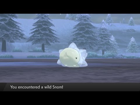 Live Shiny Snom After 371 Res In Pokemon Sword Youtube