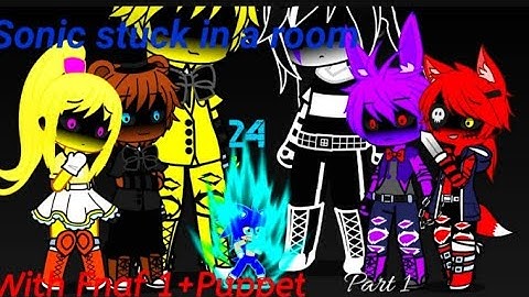 Sonic stuck in a room with Fnaf 1 for 24 hours//FNAF