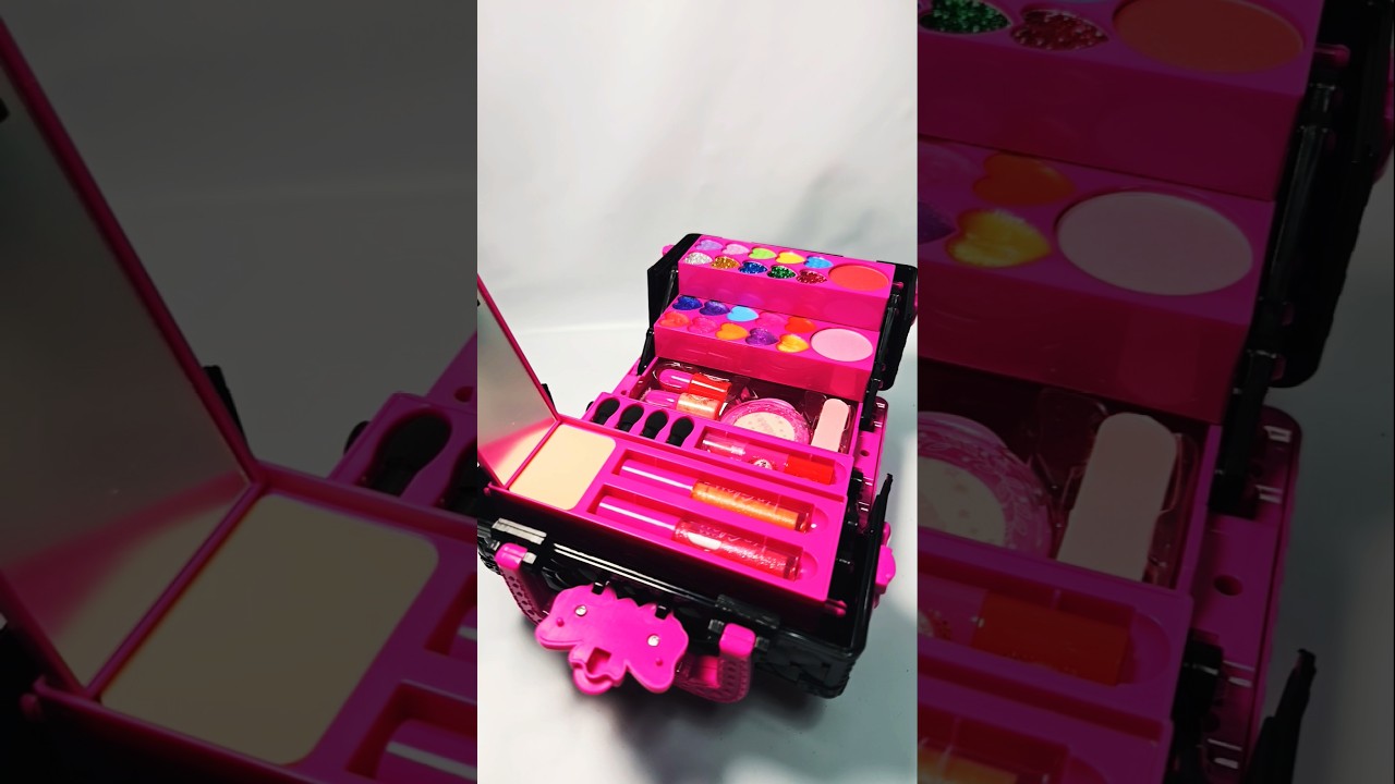 satisfying with makeup set toy | makeup kit | fashion set toy #makeupkit #makeup